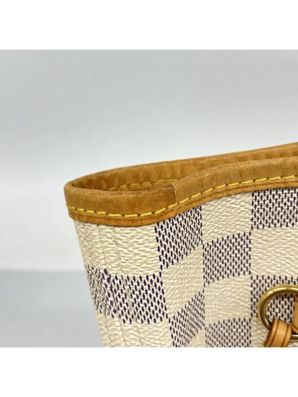 Louis Vuitton Tote Damier Azur Neverfull MM White